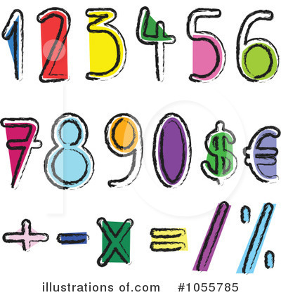Royalty-Free (RF) Numbers Clipart Illustration by yayayoyo - Stock Sample #1055785