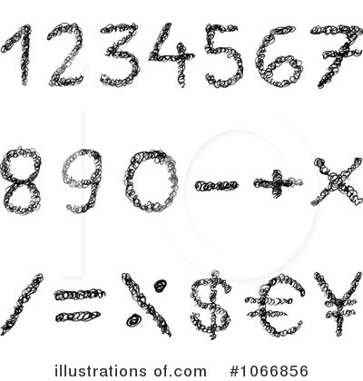 Royalty-Free (RF) Numbers Clipart Illustration by yayayoyo - Stock Sample #1066856