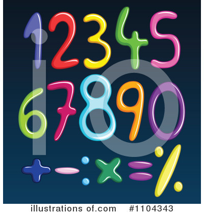 Royalty-Free (RF) Numbers Clipart Illustration by yayayoyo - Stock Sample #1104343
