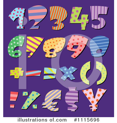 Royalty-Free (RF) Numbers Clipart Illustration by yayayoyo - Stock Sample #1115696