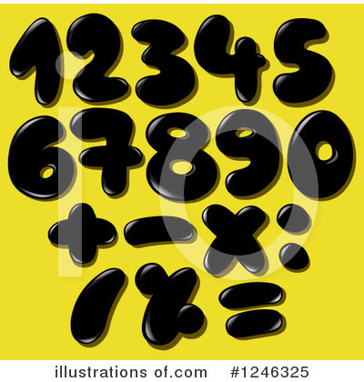 Royalty-Free (RF) Numbers Clipart Illustration by yayayoyo - Stock Sample #1246325