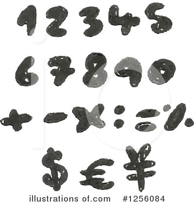 Royalty-Free (RF) Numbers Clipart Illustration by yayayoyo - Stock Sample #1256084