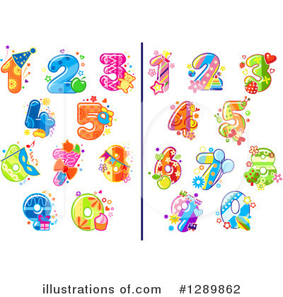 Royalty-Free (RF) Numbers Clipart Illustration by Vector Tradition SM - Stock Sample #1289862