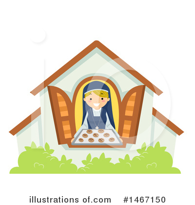 Royalty-Free (RF) Nun Clipart Illustration by BNP Design Studio - Stock Sample #1467150