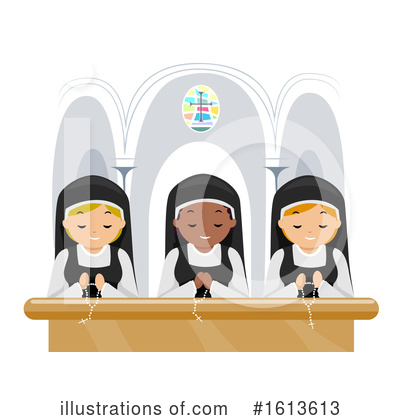 Nun Clipart #1613613 by BNP Design Studio
