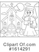 Nun Clipart #1614291 by visekart