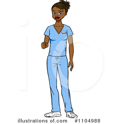 Royalty-Free (RF) Nurse Clipart Illustration by Cartoon Solutions - Stock Sample #1104988