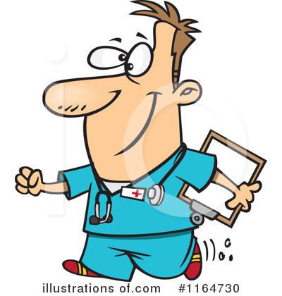 Royalty-Free (RF) Nurse Clipart Illustration by toonaday - Stock Sample #1164730