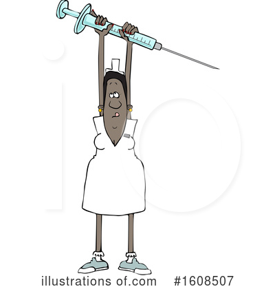 Royalty-Free (RF) Nurse Clipart Illustration by djart - Stock Sample #1608507