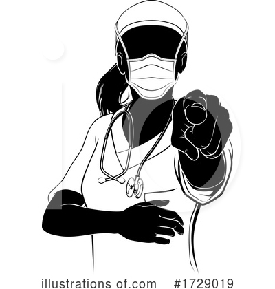 Royalty-Free (RF) Nurse Clipart Illustration by AtStockIllustration - Stock Sample #1729019