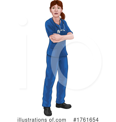 Nurse Clipart #1761654 by AtStockIllustration