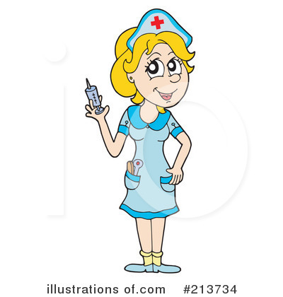 Royalty-Free (RF) Nurse Clipart Illustration by visekart - Stock Sample #213734
