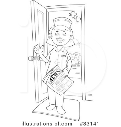 Royalty-Free (RF) Nurse Clipart Illustration by YUHAIZAN YUNUS - Stock Sample #33141