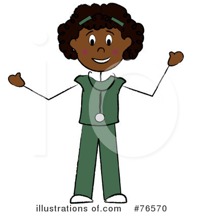 Royalty-Free (RF) Nurse Clipart Illustration by Pams Clipart - Stock Sample #76570