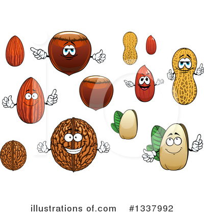Royalty-Free (RF) Nuts Clipart Illustration by Vector Tradition SM - Stock Sample #1337992