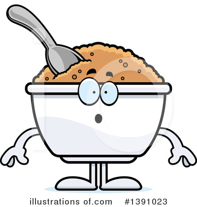 Royalty-Free (RF) Oatmeal Mascot Clipart Illustration by Cory Thoman - Stock Sample #1391023