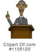 Obama Clipart #1105120 by Cartoon Solutions