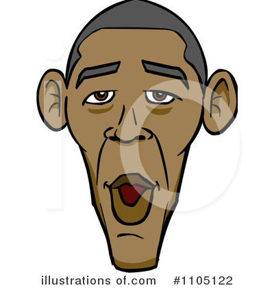 Royalty-Free (RF) Obama Clipart Illustration by Cartoon Solutions - Stock Sample #1105122