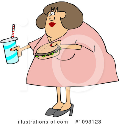 Royalty-Free (RF) Obese Clipart Illustration by djart - Stock Sample #1093123