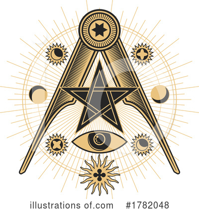 Pentagram Clipart #1782048 by Vector Tradition SM