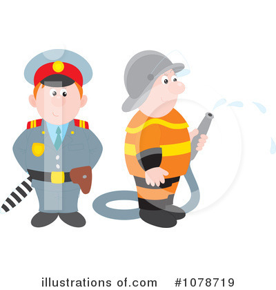 Fireman Clipart #1078719 by Alex Bannykh