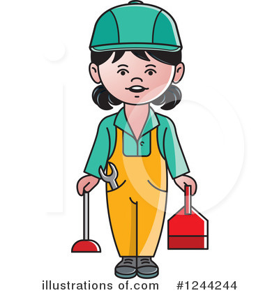 Plumber Clipart #1244244 by Lal Perera
