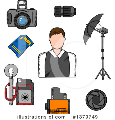 Photographer Clipart #1379749 by Vector Tradition SM
