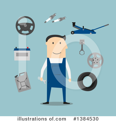 Mechanic Clipart #1384530 by Vector Tradition SM