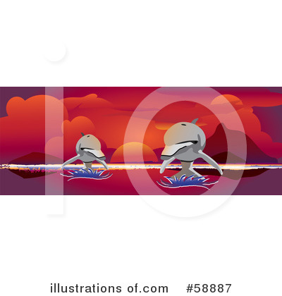 Royalty-Free (RF) Ocean Scene Clipart Illustration by kaycee - Stock Sample #58887