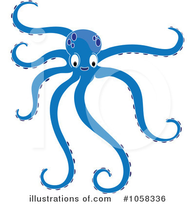 Royalty-Free (RF) Octopus Clipart Illustration by Pams Clipart - Stock Sample #1058336