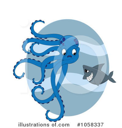 Royalty-Free (RF) Octopus Clipart Illustration by Pams Clipart - Stock Sample #1058337