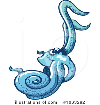 Royalty-Free (RF) Octopus Clipart Illustration by Zooco - Stock Sample #1063292