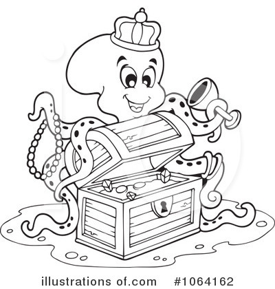 Royalty-Free (RF) Octopus Clipart Illustration by visekart - Stock Sample #1064162