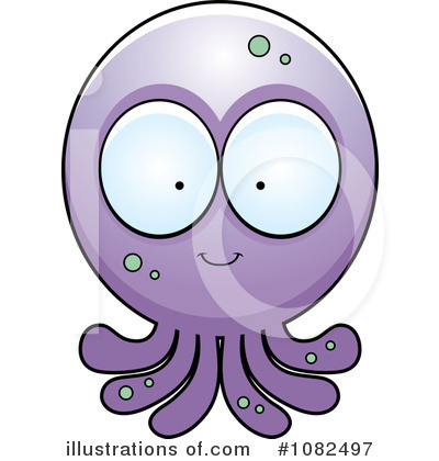 Royalty-Free (RF) Octopus Clipart Illustration by Cory Thoman - Stock Sample #1082497