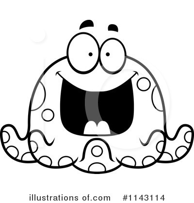 Royalty-Free (RF) Octopus Clipart Illustration by Cory Thoman - Stock Sample #1143114