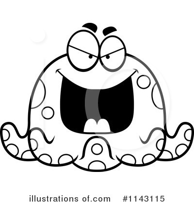Royalty-Free (RF) Octopus Clipart Illustration by Cory Thoman - Stock Sample #1143115