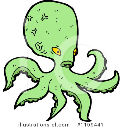 Royalty-Free (RF) Octopus Clipart Illustration by lineartestpilot - Stock Sample #1159441