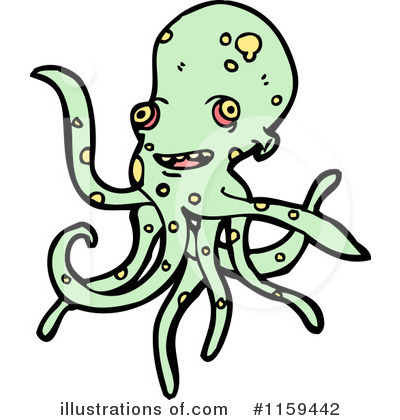 Royalty-Free (RF) Octopus Clipart Illustration by lineartestpilot - Stock Sample #1159442
