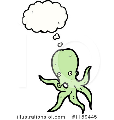 Royalty-Free (RF) Octopus Clipart Illustration by lineartestpilot - Stock Sample #1159445