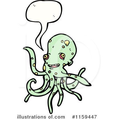 Royalty-Free (RF) Octopus Clipart Illustration by lineartestpilot - Stock Sample #1159447