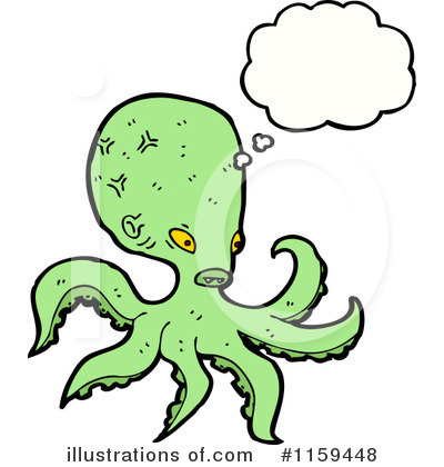 Royalty-Free (RF) Octopus Clipart Illustration by lineartestpilot - Stock Sample #1159448
