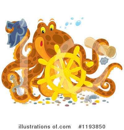 Octopus Clipart #1193850 by Alex Bannykh