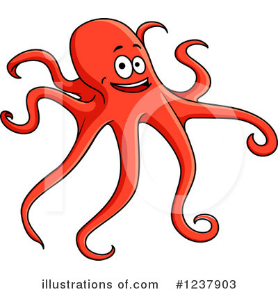 Royalty-Free (RF) Octopus Clipart Illustration by Vector Tradition SM - Stock Sample #1237903