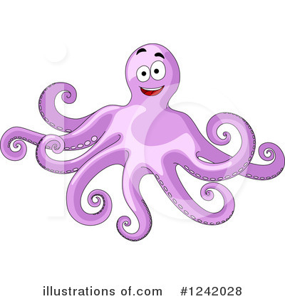 Royalty-Free (RF) Octopus Clipart Illustration by Vector Tradition SM - Stock Sample #1242028