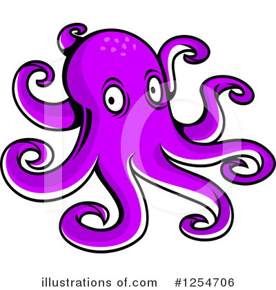Royalty-Free (RF) Octopus Clipart Illustration by Vector Tradition SM - Stock Sample #1254706