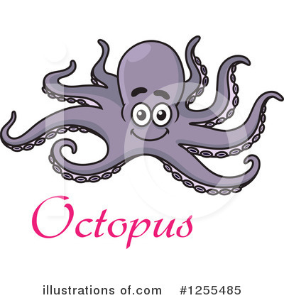 Royalty-Free (RF) Octopus Clipart Illustration by Vector Tradition SM - Stock Sample #1255485