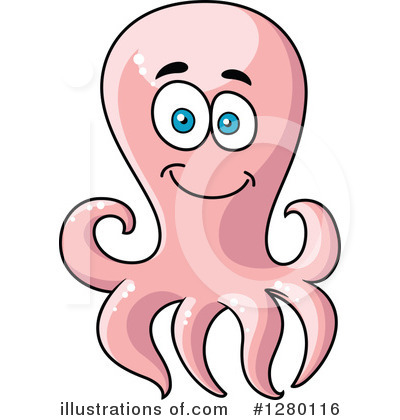 Royalty-Free (RF) Octopus Clipart Illustration by Vector Tradition SM - Stock Sample #1280116