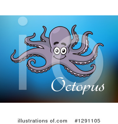 Royalty-Free (RF) Octopus Clipart Illustration by Vector Tradition SM - Stock Sample #1291105