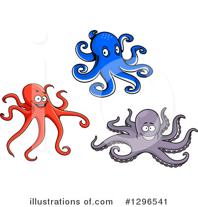 Royalty-Free (RF) Octopus Clipart Illustration by Vector Tradition SM - Stock Sample #1296541