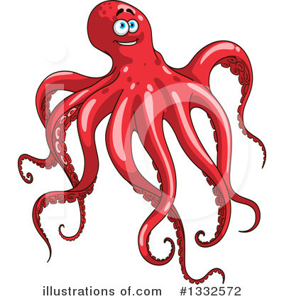 Royalty-Free (RF) Octopus Clipart Illustration by Vector Tradition SM - Stock Sample #1332572